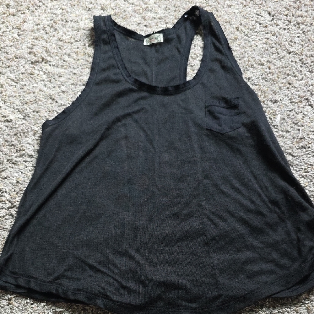 Free People Black Tank Top